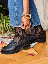 Immaculate Vegan - Minuit sur Terre Spell Recycled Grain Leather Vegan Loafers | Black