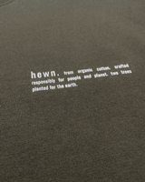 Immaculate Vegan - hewn. Womens Classic-fit Organic Cotton T-shirt in Pine Green Khaki
