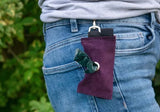 Immaculate Vegan - Oscar & Hooch Velvet Range Dog Poo Bag Holder | Multiple Colours