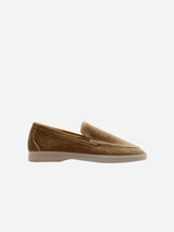 Immaculate Vegan - Solari Milano Women's Velvet Vegan Loafers | Taupe