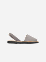 Immaculate Vegan - V.GAN Rambu Women's Vegan Suede Menorcan Sandals | Grey