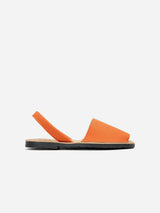 Immaculate Vegan - V.GAN Rambu Women's Vegan Suede Menorcan Sandals | Orange