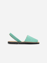 Immaculate Vegan - V.GAN Rambu Women's Vegan Suede Menorcan Sandals | Turquoise