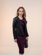 Immaculate Vegan - Eloquere Rockstar Vegan Suede Biker Jacket | Black