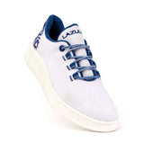 Immaculate Vegan - Lazuli My Runner Recycled Cotton Vegan Sneakers | White & Blue