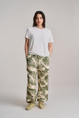 Immaculate Vegan - KOMODO SAFARI - Womens Organic Cotton Trouser - Wave Print