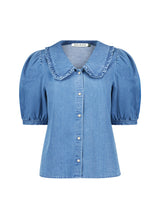 Immaculate Vegan - Baukjen Dani Organic Denim Collar Blouse
