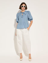 Immaculate Vegan - Baukjen Azura Organic Cotton Tie Detail Blouse