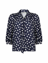 Immaculate Vegan - Baukjen Amalie Printed Tie Neck Blouse