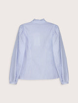 Immaculate Vegan - Baukjen Debbie Organic Cotton Stripe Blouse | Blue & White Stripe