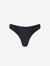 Immaculate Vegan - WILDNESS Spirit Organic Cotton & TENCEL™ Thong | Multiple Colours UK6 / US 2 / EU 34 / Black
