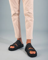 Immaculate Vegan - NAE Vegan Shoes Tonga Unisex Vegan Microfibre Platform Sandals | Black