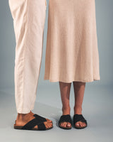 Immaculate Vegan - NAE Vegan Shoes Tupai Unisex Piñatex Vegan Leather Sandals | Black