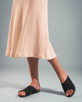 Immaculate Vegan - NAE Vegan Shoes Tupai Unisex Piñatex Vegan Leather Sandals | Black