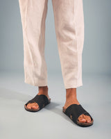 Immaculate Vegan - NAE Vegan Shoes Tupai Unisex Piñatex Vegan Leather Sandals | Black