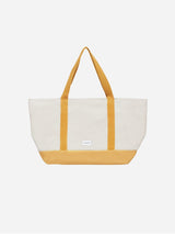 Immaculate Vegan - Souleway Natural Cotton Canvas Beach Bag | Sand/Mustard Sand/Mustard
