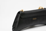 Immaculate Vegan - Eslla Satori Desserto Cactus Leather Vegan Clutch With Gold Chain | Black