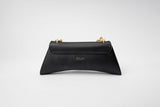 Immaculate Vegan - Eslla Satori Desserto Cactus Leather Vegan Clutch With Gold Chain | Black