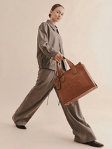 Immaculate Vegan - Miomojo Alima L Apple Leather Vegan Tote Bag | Cognac