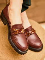 Immaculate Vegan - Minuit sur Terre Sherlock Vegan Grain Leather Loafers | Chocolate