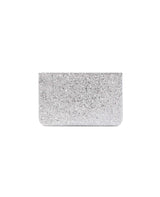 Immaculate Vegan - Willa Phoenix The Las Vegas Vegan Leather Glittered Clutch | Platinum