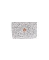 Immaculate Vegan - Willa Phoenix The Las Vegas Vegan Leather Glittered Clutch | Platinum