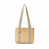 Immaculate Vegan - Stelar Mentawai Handwoven Bamboo Vegan Small Tote Bag | Natural & Yellow