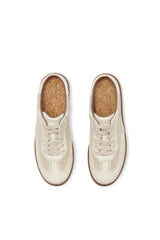 Immaculate Vegan - AGAZI MULE HAZE – beige mule sneakers from apple leather and linen