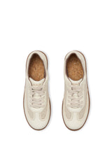 Immaculate Vegan - AGAZI NOMAD SUN – beige sneakers from apple leather and linen