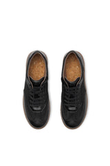 Immaculate Vegan - AGAZI NOMAD MOON – black sneakers from wheat & corn leather and linen