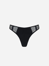 Immaculate Vegan - WILDNESS Tempest TENCEL™ Lyocell Thong | Black UK 6 / US 2 / EU 34 / Black
