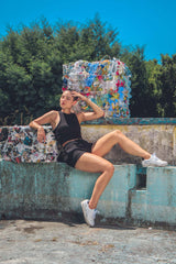 Immaculate Vegan - Lazuli My Tennis Yes Vegan Apple Leather Sneakers | Vegan