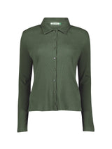 Immaculate Vegan - Baukjen Susan Organic Cotton Button Down Top | Light Khaki Light Khaki / UK6 / EU34 / US2