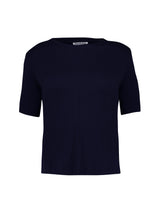 Immaculate Vegan - Baukjen Liljana Regenerative Cotton Slim Tee | Classic Navy Classic Navy / UK6 / EU34 / US2