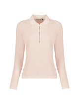Immaculate Vegan - Baukjen Organic Cotton Zip Collar Top | Peach Cream