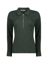 Immaculate Vegan - Baukjen Organic Cotton Zip Collar Top