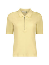 Immaculate Vegan - Baukjen Ivy Organic Rib Zip Collar Top