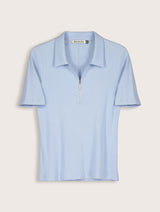 Immaculate Vegan - Baukjen Ivy Organic Rib Zip Collar Top