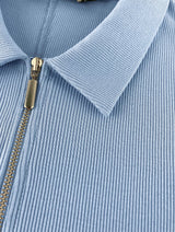 Immaculate Vegan - Baukjen Ivy Organic Rib Zip Collar Top