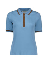 Immaculate Vegan - Baukjen Naomi Organic Rib Zip Collar Top