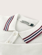 Immaculate Vegan - Baukjen Cameron Organic Cotton Stripe Collar Top | Cream