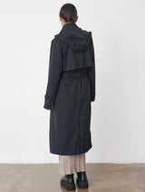 Immaculate Vegan - Protected Species Waterproof Trench Coat | Black