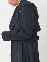 Immaculate Vegan - Protected Species Waterproof Trench Coat | Black