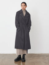 Immaculate Vegan - Protected Species Waterproof Trench Coat | Black