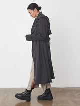 Immaculate Vegan - Protected Species Waterproof Trench Coat | Black