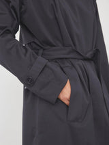 Immaculate Vegan - Protected Species Waterproof Trench Coat | Black