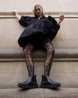 Immaculate Vegan - Bohema Tiger Chelsea black women's Chelsea boots