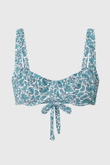 Immaculate Vegan - AQVA Swimwear Turqueta Recycled Polyamide Bikini Top | Paisley Print
