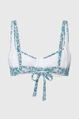 Immaculate Vegan - AQVA Swimwear Turqueta Recycled Polyamide Bikini Top | Paisley Print