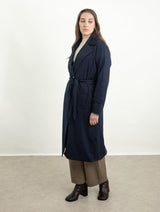 Immaculate Vegan - Protected Species Waterproof Trench Coat | Midnight Navy